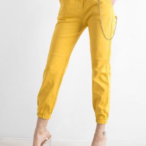 Yellow Cotton Pants