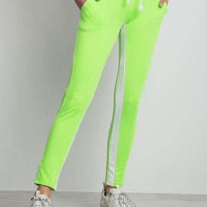 Fluo green sweatpants Defined