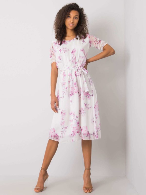 Audette White Floral Dress