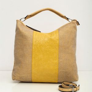 Yellow Eco Leather Ladies Bag