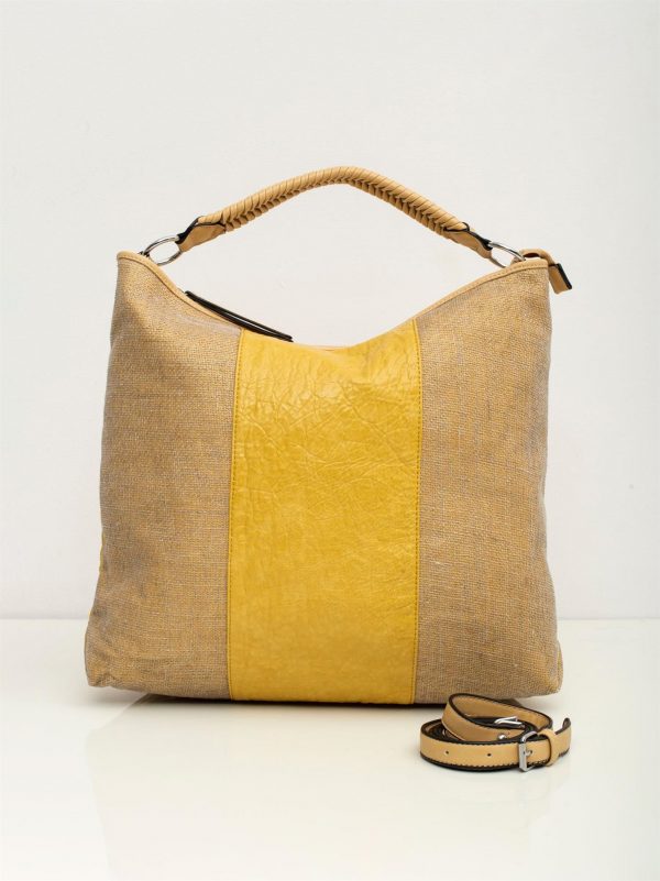 Yellow Eco Leather Ladies Bag