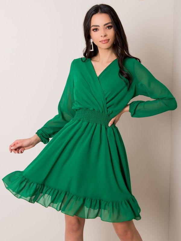 Dark green dress Giovana RUE PARIS