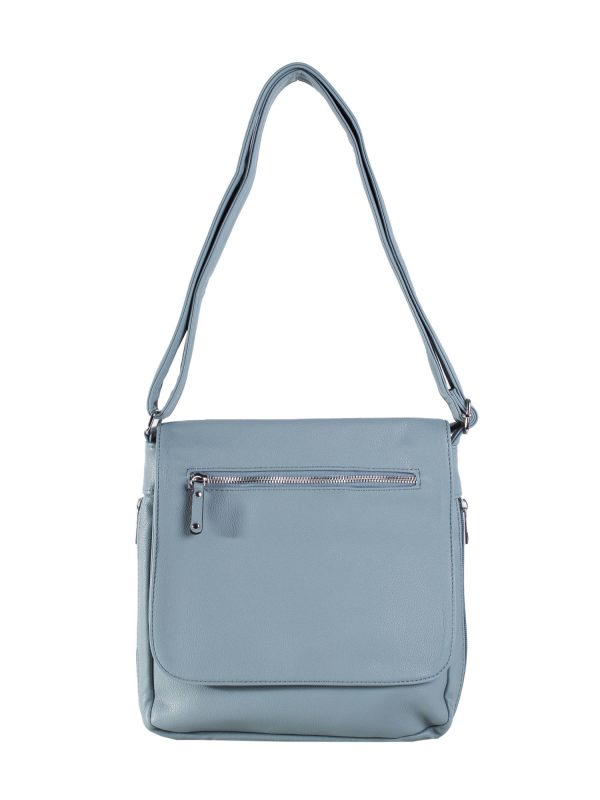 Light Blue Women's Eco Leather Shoulder Bag