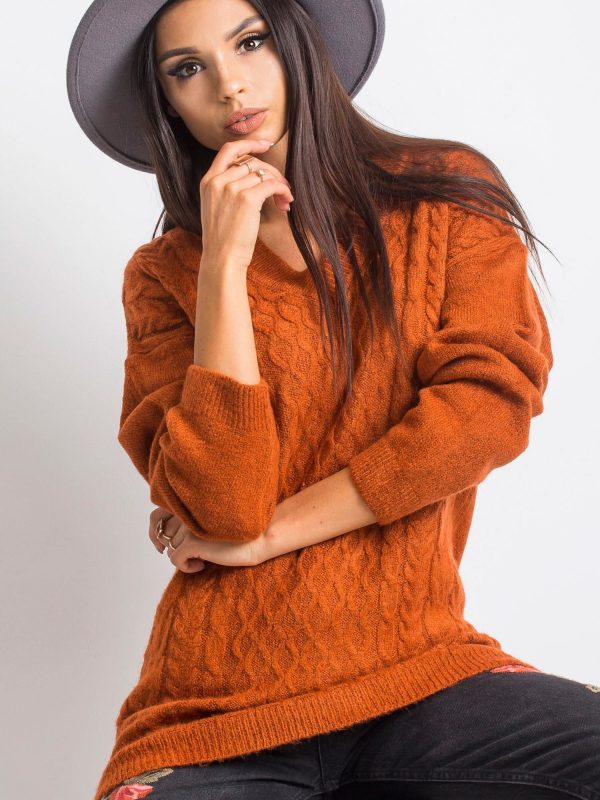 RUE PARIS Brick Sweater Chill