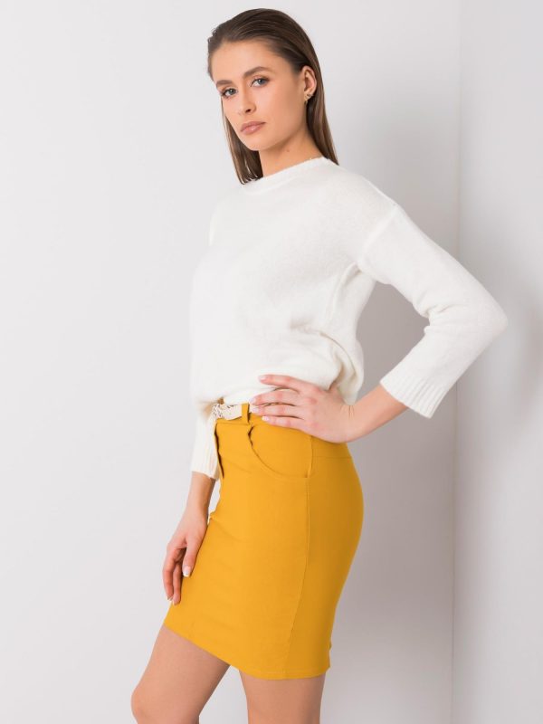 Bonnie mustard skirt