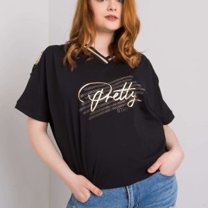 Richelle Plus Size Black Blouse