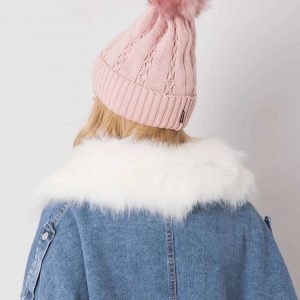 Light pink cap with appliqués