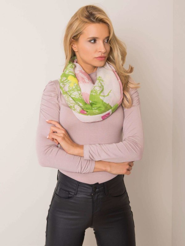 Dark pink-green patterned sling