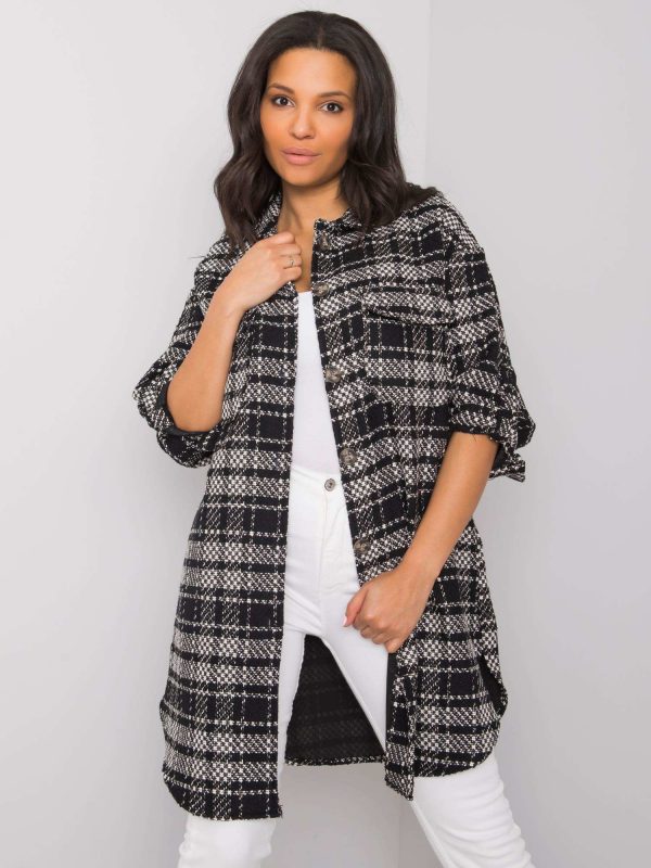 Kassidy Black and White Plaid Shirt