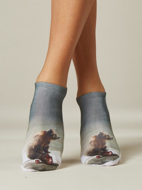 Women's socks with bear