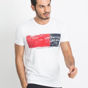 TOMMY LIFE White Men's T-Shirt