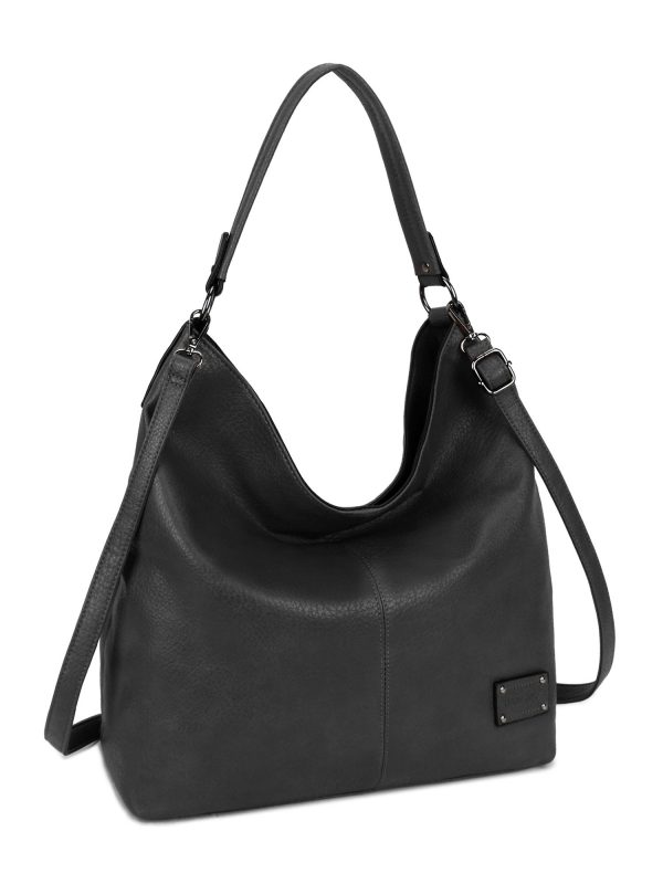 LUIGISANTO Black Large Soft Bag