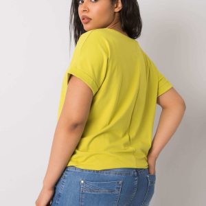 Light green plus size blouse Mavis