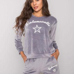 Carlisa Grey Women's Velour Set