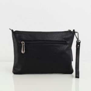 Black eco-leather handbag