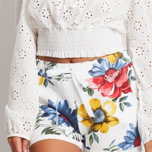 White Attentive Shorts