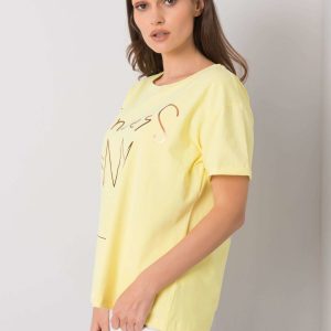 Yellow T-shirt with Aosta print