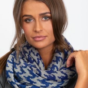 Dark blue houndstooth sling