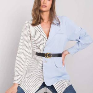 White and blue Hana shirt