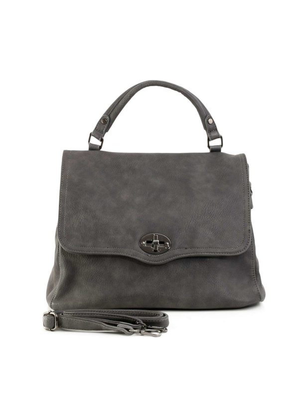 Grey Ladies Bag with Handle