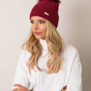 Burgundy winter hat RUE PARIS