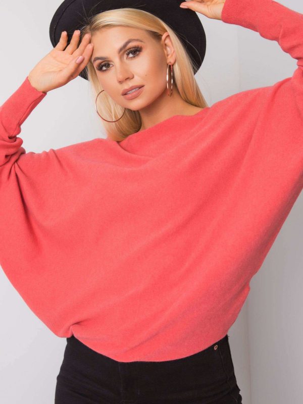 Coral oversized sweater Preston SUBLEVEL