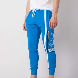 Blue Bradley Print Men's Sweatpants