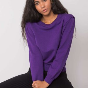 Dark purple classic sweater Rebel