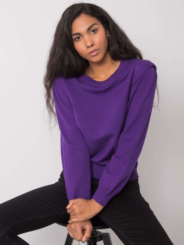 Dark purple classic sweater Rebel