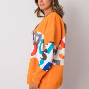 Orange sweatshirt with print Madalynn