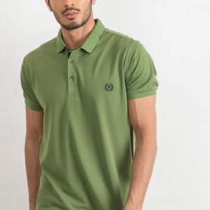 Green Men's Reverse Polo Shirt