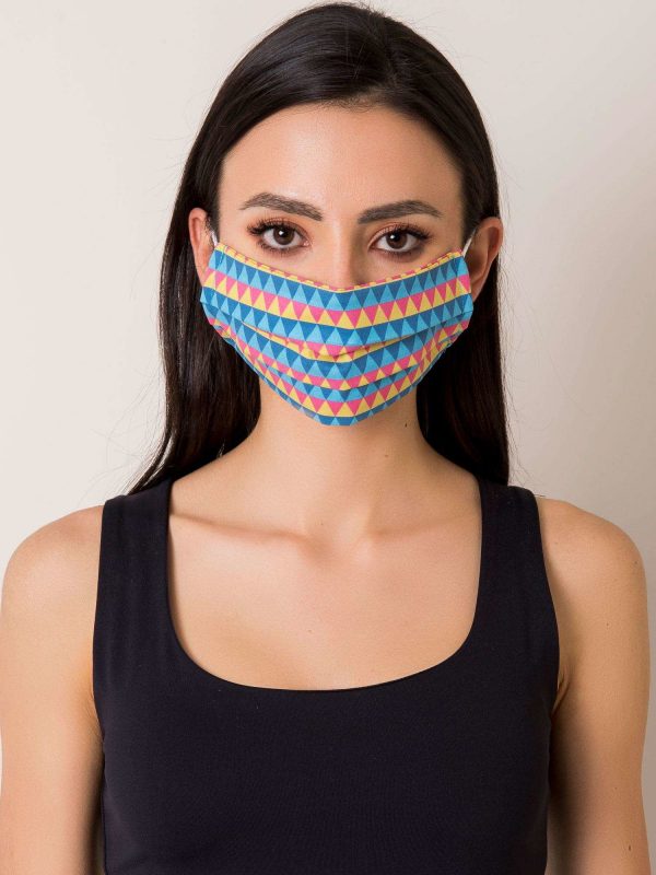 Protective mask in geometric patterns