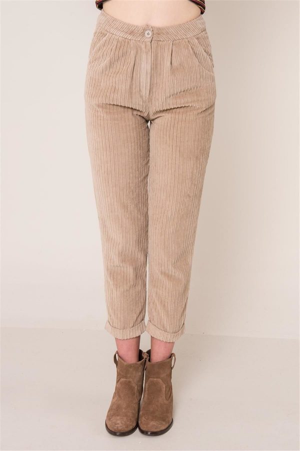 Beige corduroy trousers BSL