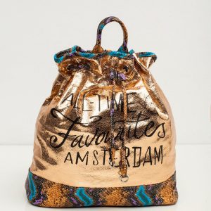 Copper Backpack with Lettering