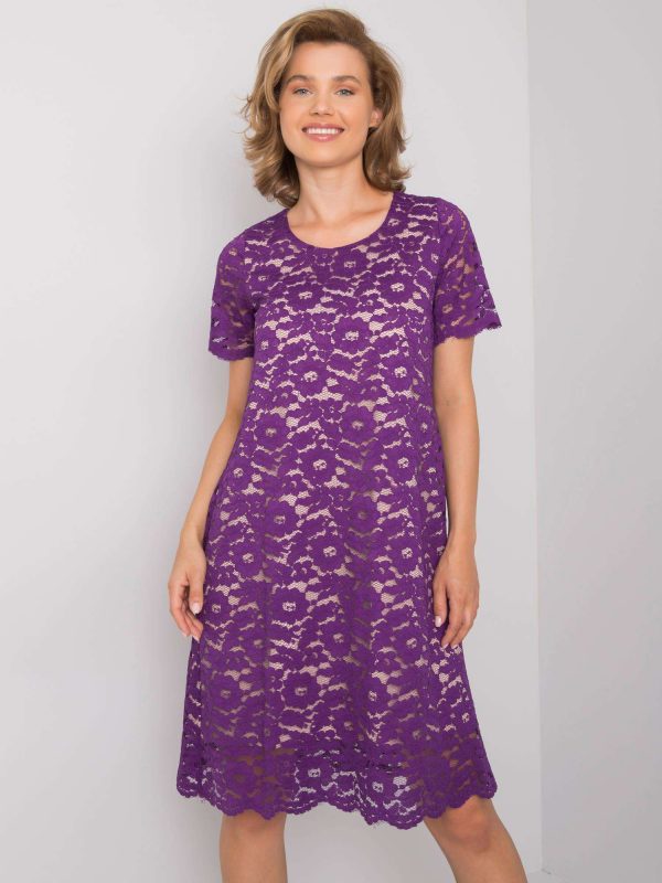 Purple Lulu Lace Dress