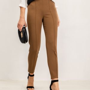 RUE PARIS Brown Cassie pants