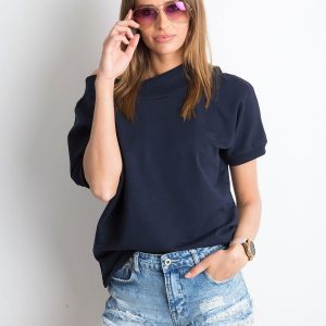 Navy blue blouse Lemontree