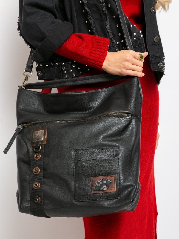 Black Eco Leather Handbag