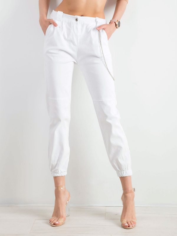 White Cotton Pants