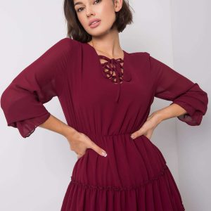 Burgundy Yana dress