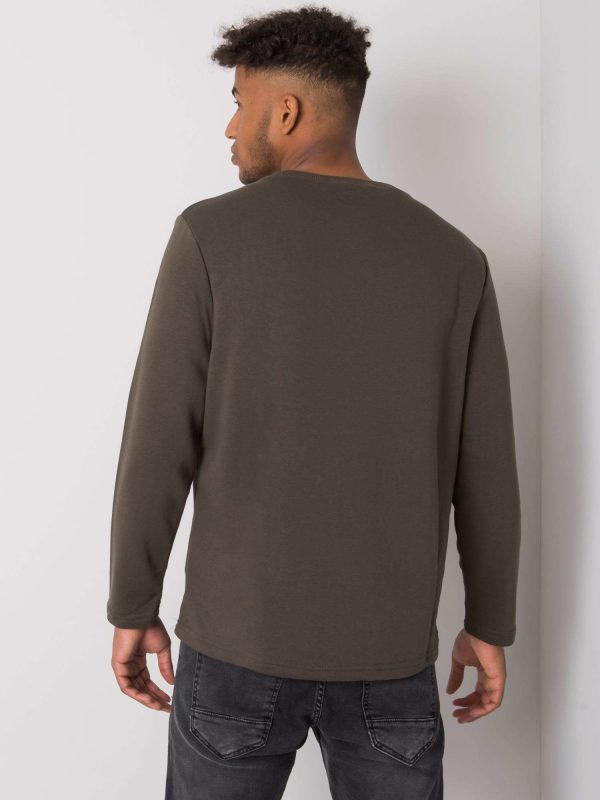 Khaki Men's Hoodless Sweatshirt Bryce