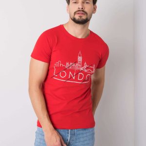 Blake Cotton Men's Red T-Shirt