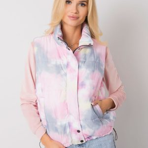 Roonie Women's Grey Pink Quilted Vest