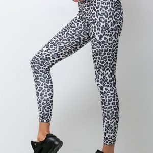 White & Black Roar Leggings