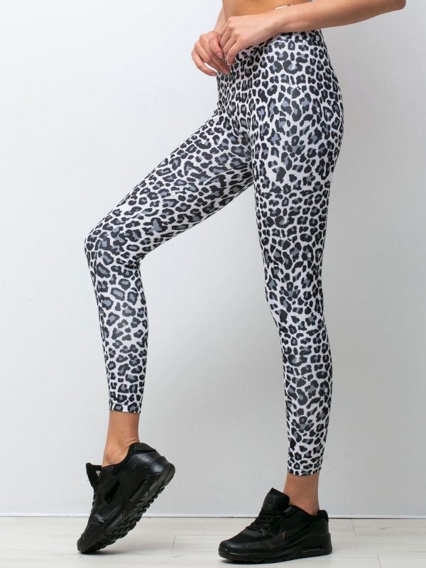 White & Black Roar Leggings