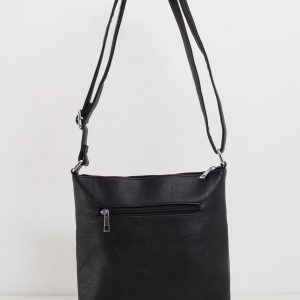 Black eco-leather handbag