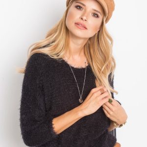 RUE PARIS Black Sweater Delight