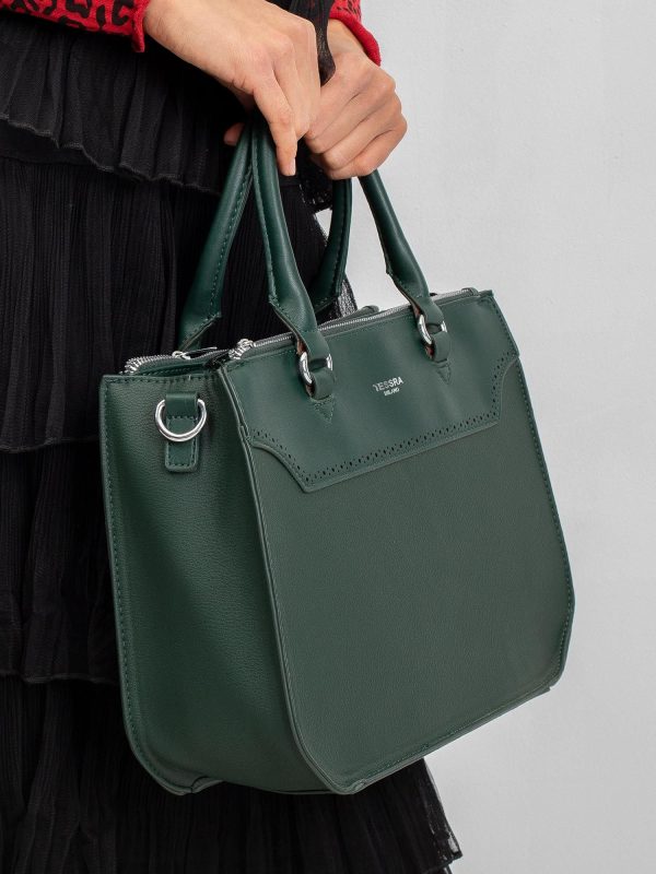 Dark Green Women's Eco Leather Bag