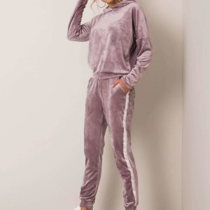 Light purple velour set Amanda RUE PARIS