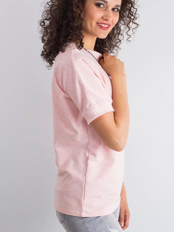 Lemontree pink melange blouse